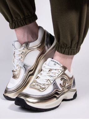 Metallic Sneakers Trainers